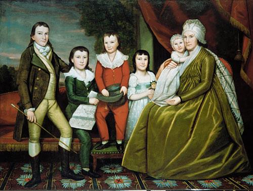 Ralph Earl Mrs Noah Smith And Her Children